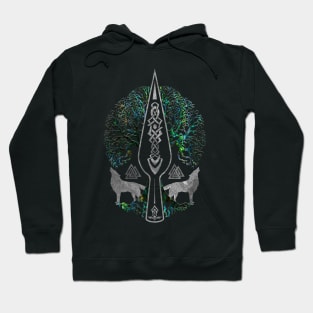 Gungnir - Spear of Odin and Tree of life  -Yggdrasil Hoodie